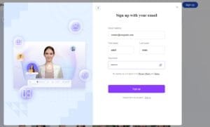vidnoz sign up